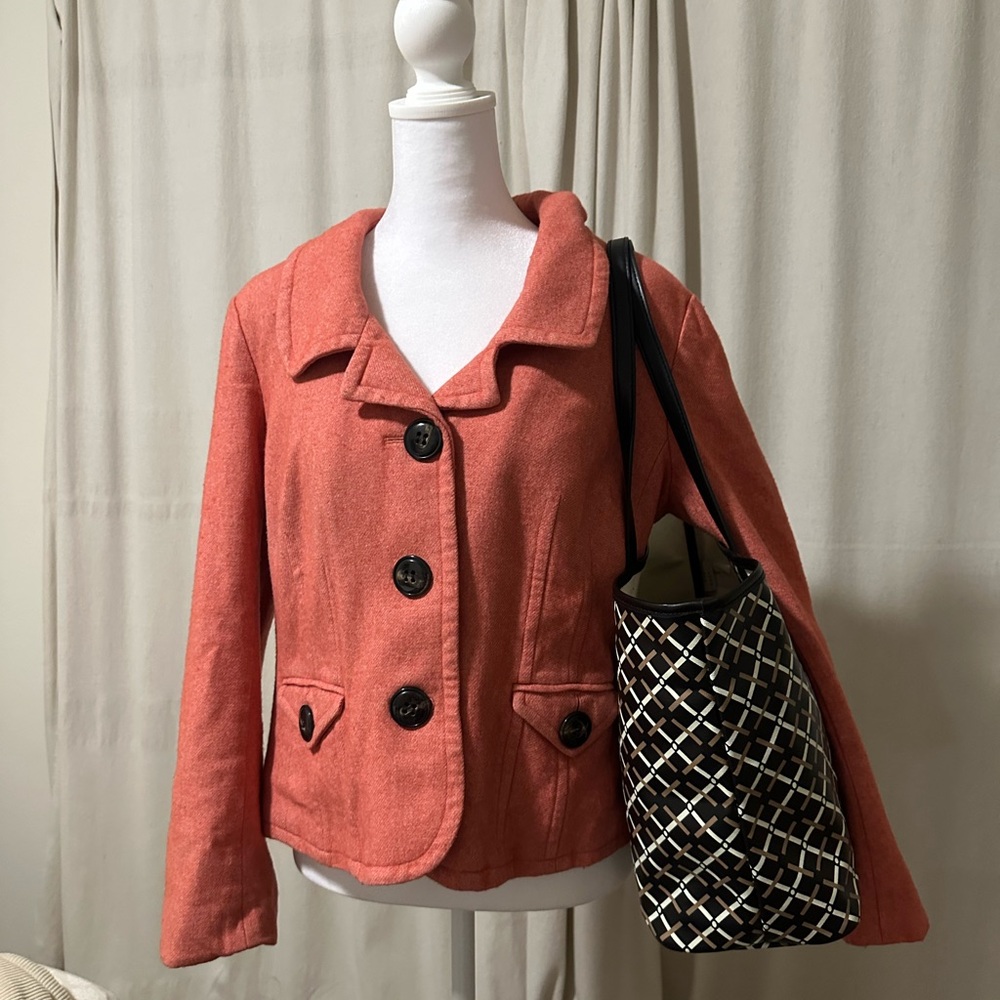Talbot’s Coral Jacket sz 16